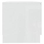 vidaXL Comodă TV, alb extralucios, 80x35x36,5 cm, lemn prelucrat