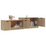 vidaXL Comodă TV, stejar sonoma, 158,5x36x45 cm, lemn prelucrat