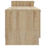 vidaXL Comodă TV, stejar sonoma, 158,5x36x45 cm, lemn prelucrat