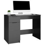 vidaXL Birou, negru, 100x50x75 cm, lemn prelucrat vidaXL Birou, negru, 100x50x75 cm, lemn prelucrat