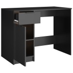 vidaXL Birou, negru, 100x50x75 cm, lemn prelucrat vidaXL Birou, negru, 100x50x75 cm, lemn prelucrat