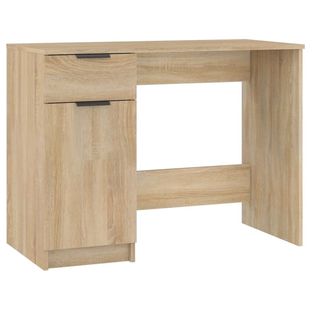 vidaXL Birou, stejar sonoma, 100x50x75 cm, lemn prelucrat