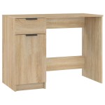 vidaXL Birou, stejar sonoma, 100x50x75 cm, lemn prelucrat