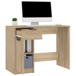 vidaXL Birou, stejar sonoma, 100x50x75 cm, lemn prelucrat