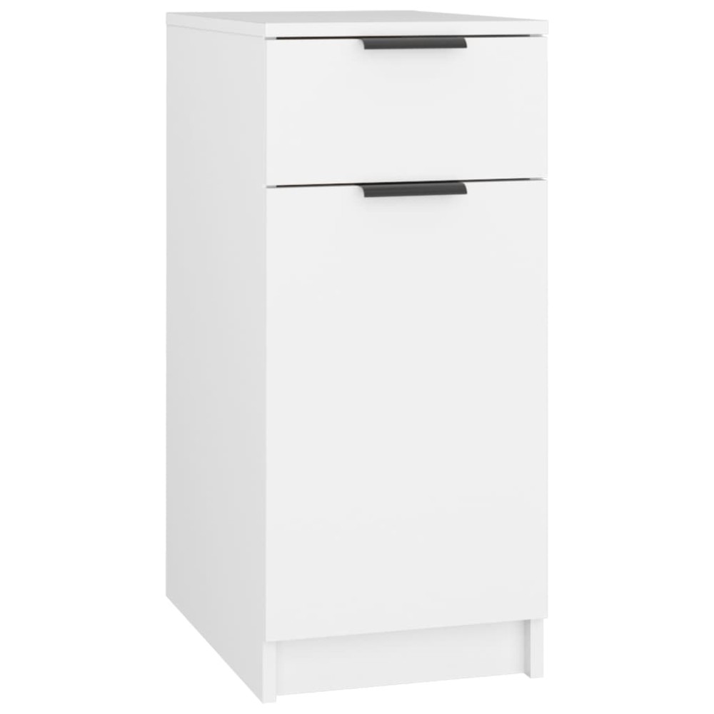 vidaXL Dulap de birou, alb, 33,5x50x75 cm, lemn prelucrat