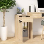 vidaXL Dulap de birou, stejar sonoma, 33,5x50x75 cm, lemn prelucrat