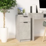 vidaXL Dulap de birou, gri beton, 33,5x50x75 cm, lemn prelucrat vidaXL Dulap de birou, gri beton, 33,5x50x75 cm, lemn prelucrat