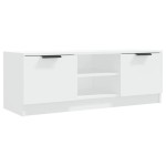 vidaXL Comodă TV, alb, 102x35x36,5 cm, lemn prelucrat