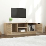 vidaXL Comodă TV, stejar sonoma, 102x35x36,5 cm, lemn prelucrat vidaXL Comodă TV, stejar sonoma, 102x35x36,5 cm, lemn prelucrat