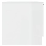 vidaXL Comodă TV, alb extralucios, 102x35x36,5 cm, lemn prelucrat