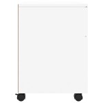 vidaXL Fișet mobil cu roți, alb, 45x38x54 cm, lemn prelucrat vidaXL Fișet mobil cu roți, alb, 45x38x54 cm, lemn prelucrat