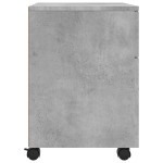 vidaXL Fișet mobil cu roți, gri beton, 45x38x54 cm, lemn prelucrat vidaXL Fișet mobil cu roți, gri beton, 45x38x54 cm, lemn prelucrat