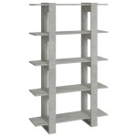 vidaXL Bibliotecă/Separator cameră, gri beton, 100x30x160 cm
