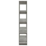 vidaXL Bibliotecă/Separator cameră, gri beton, 100x30x160 cm