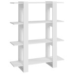 vidaXL Bibliotecă/Separator cameră, alb, 100x30x123,5 cm