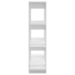 vidaXL Bibliotecă/Separator cameră, alb, 100x30x123,5 cm