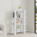 vidaXL Bibliotecă/Separator cameră, alb, 100x30x123,5 cm