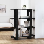 vidaXL Bibliotecă/Separator cameră, negru, 100x30x123,5 cm vidaXL Bibliotecă/Separator cameră, negru, 100x30x123,5 cm