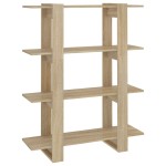 vidaXL Bibliotecă/Separator cameră, stejar sonoma, 100x30x123,5 cm vidaXL Bibliotecă/Separator cameră, stejar sonoma, 100x30x123,5 cm