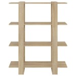 vidaXL Bibliotecă/Separator cameră, stejar sonoma, 100x30x123,5 cm vidaXL Bibliotecă/Separator cameră, stejar sonoma, 100x30x123,5 cm