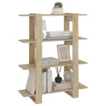 vidaXL Bibliotecă/Separator cameră, stejar sonoma, 100x30x123,5 cm vidaXL Bibliotecă/Separator cameră, stejar sonoma, 100x30x123,5 cm