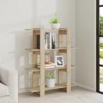 vidaXL Bibliotecă/Separator cameră, stejar sonoma, 100x30x123,5 cm vidaXL Bibliotecă/Separator cameră, stejar sonoma, 100x30x123,5 cm