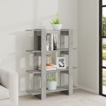 vidaXL Bibliotecă/Separator cameră, gri beton, 100x30x123,5 cm