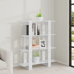 vidaXL Bibliotecă/Separator cameră, alb extralucios, 100x30x123,5 cm