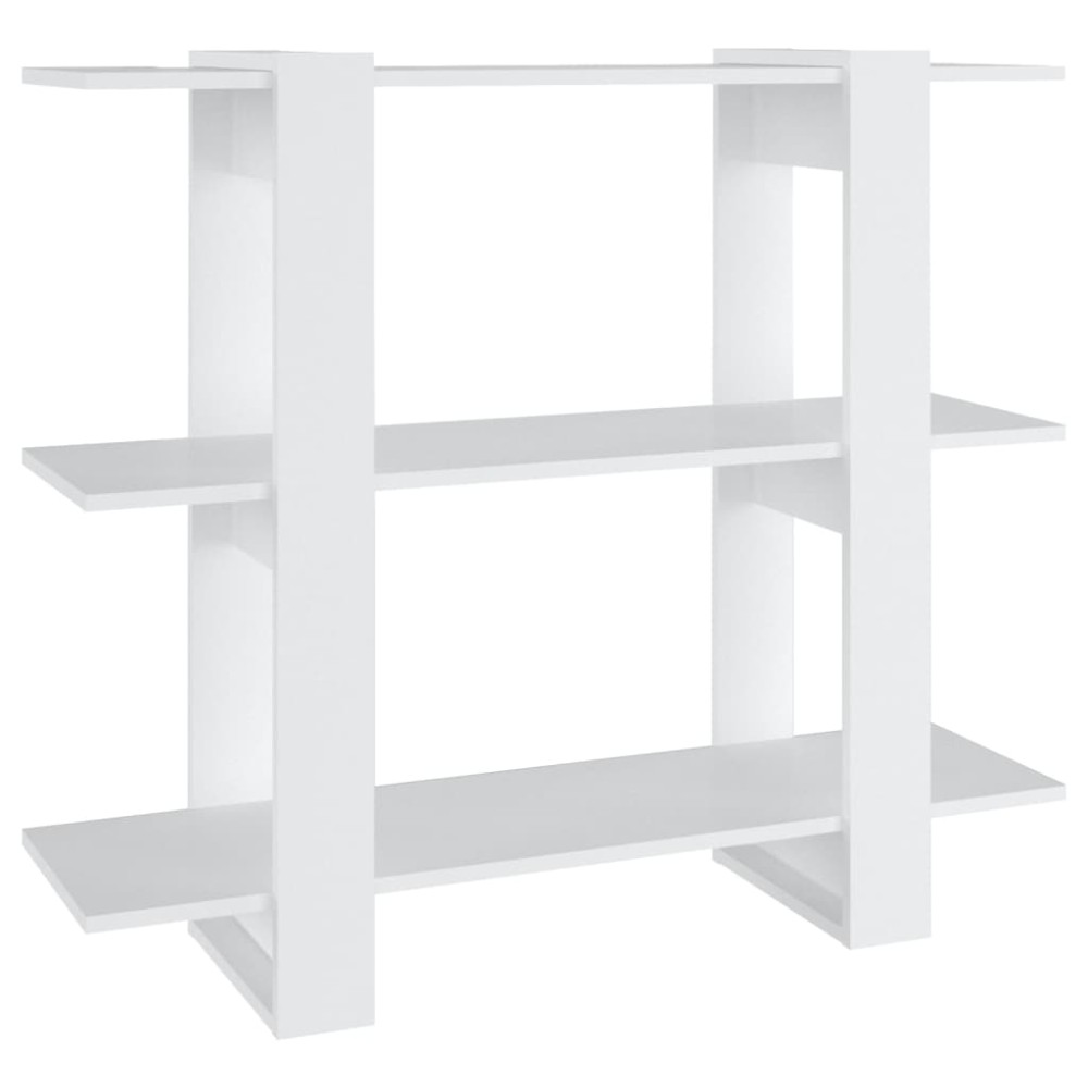 vidaXL Bibliotecă/Separator cameră, alb, 100x30x87 cm