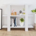 vidaXL Bibliotecă/Separator cameră, alb, 100x30x87 cm