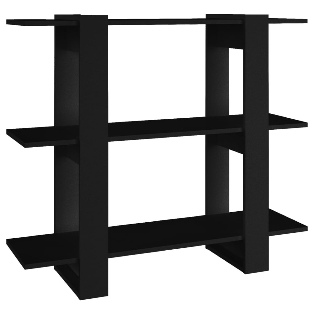 vidaXL Bibliotecă/Separator cameră, negru, 100x30x87 cm