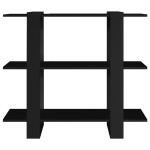 vidaXL Bibliotecă/Separator cameră, negru, 100x30x87 cm vidaXL Bibliotecă/Separator cameră, negru, 100x30x87 cm