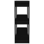 vidaXL Bibliotecă/Separator cameră, negru, 100x30x87 cm vidaXL Bibliotecă/Separator cameră, negru, 100x30x87 cm
