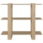 vidaXL Bibliotecă/Separator cameră, stejar sonoma, 100x30x87 cm vidaXL Bibliotecă/Separator cameră, stejar sonoma, 100x30x87 cm