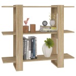 vidaXL Bibliotecă/Separator cameră, stejar sonoma, 100x30x87 cm vidaXL Bibliotecă/Separator cameră, stejar sonoma, 100x30x87 cm
