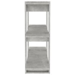 vidaXL Bibliotecă/Separator cameră, gri beton, 100x30x87 cm