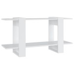 vidaXL Bibliotecă, alb, 100x30x51 cm, lemn compozit vidaXL Bibliotecă, alb, 100x30x51 cm, lemn compozit