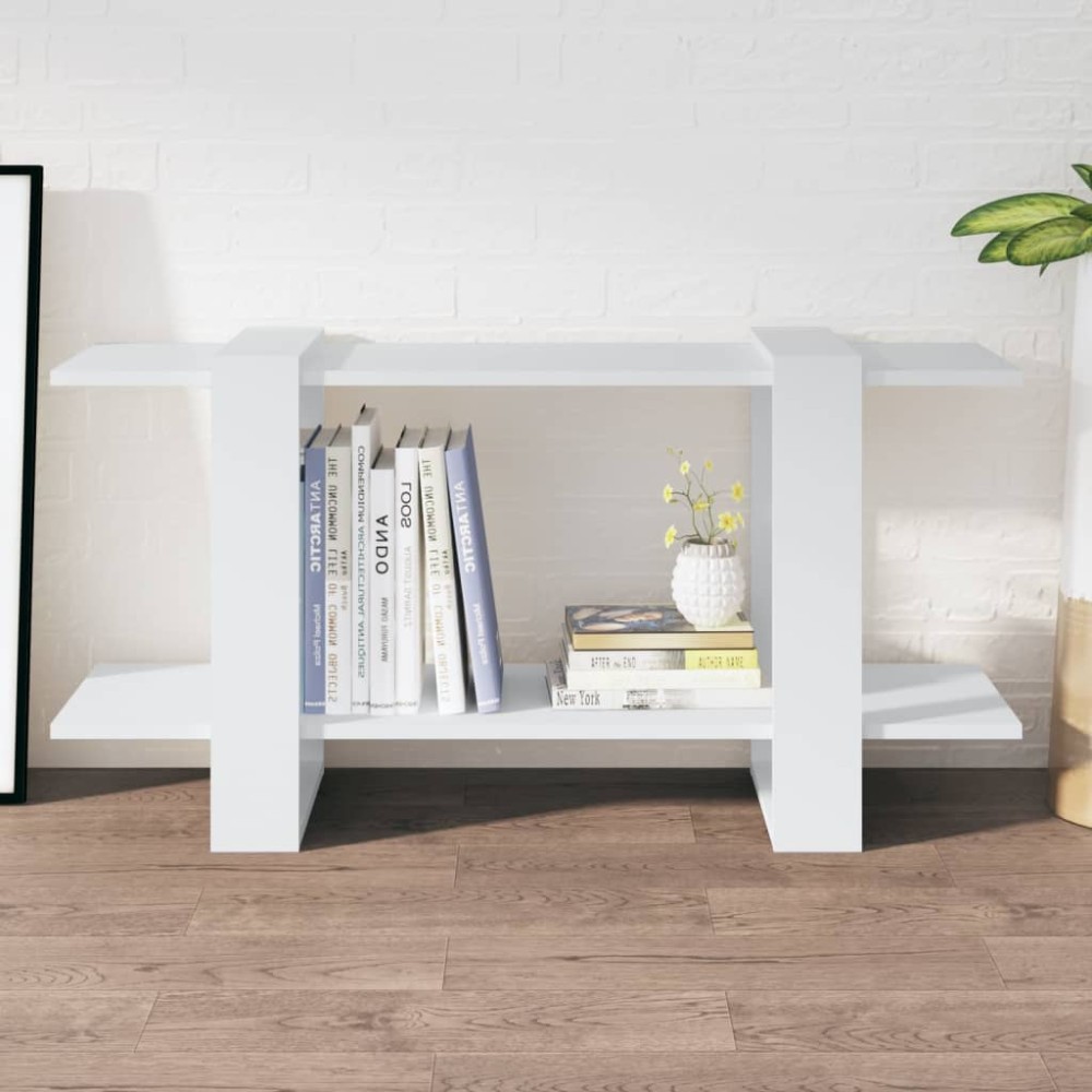 vidaXL Bibliotecă, alb, 100x30x51 cm, lemn compozit