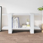 vidaXL Bibliotecă, alb, 100x30x51 cm, lemn compozit vidaXL Bibliotecă, alb, 100x30x51 cm, lemn compozit