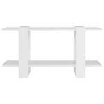 vidaXL Bibliotecă, alb, 100x30x51 cm, lemn compozit vidaXL Bibliotecă, alb, 100x30x51 cm, lemn compozit