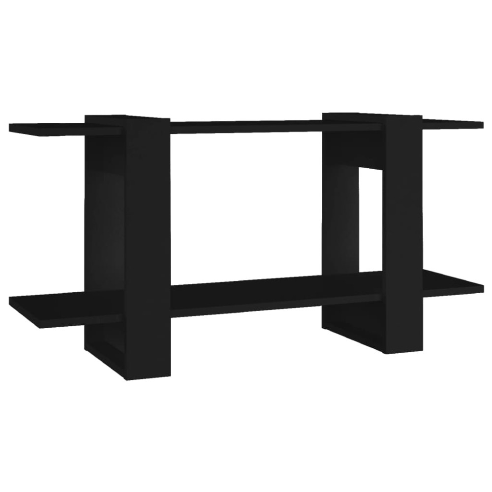 vidaXL Bibliotecă, negru, 100x30x51 cm, lemn compozit