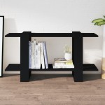 vidaXL Bibliotecă, negru, 100x30x51 cm, lemn compozit vidaXL Bibliotecă, negru, 100x30x51 cm, lemn compozit