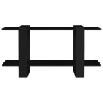 vidaXL Bibliotecă, negru, 100x30x51 cm, lemn compozit vidaXL Bibliotecă, negru, 100x30x51 cm, lemn compozit