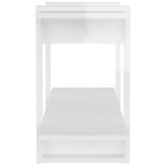 vidaXL Bibliotecă, alb extralucios, 100x30x51 cm, lemn compozit vidaXL Bibliotecă, alb extralucios, 100x30x51 cm, lemn compozit