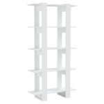 vidaXL Bibliotecă/Separator cameră, alb, 80x30x160 cm, PAL