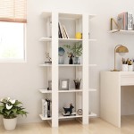 vidaXL Bibliotecă/Separator cameră, alb, 80x30x160 cm, PAL