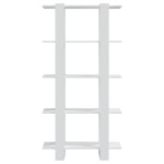 vidaXL Bibliotecă/Separator cameră, alb, 80x30x160 cm, PAL