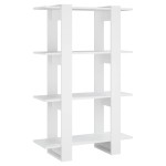 vidaXL Bibliotecă/Separator cameră, alb, 80x30x123,5 cm vidaXL Bibliotecă/Separator cameră, alb, 80x30x123,5 cm