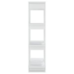 vidaXL Bibliotecă/Separator cameră, alb, 80x30x123,5 cm vidaXL Bibliotecă/Separator cameră, alb, 80x30x123,5 cm