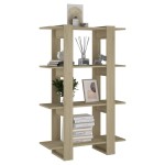 vidaXL Bibliotecă/Separator cameră, stejar sonoma, 80x30x123,5 cm vidaXL Bibliotecă/Separator cameră, stejar sonoma, 80x30x123,5 cm